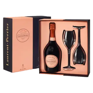Champagne Laurent Perrier Rosé + 2 Glazen GBX 75cl