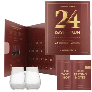 24 Days Of Rhum 24  X 2Cl +  2 Glazen