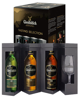 Whisky Glenfiddich Quad Pack Explorer 40% Vol. 3x20cl