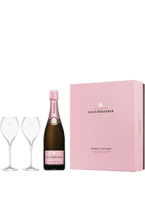 Champagne Louis Roederer Rosé Premier 75cl + 2 Flutes 