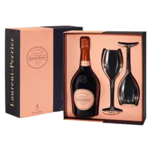 Champagne Laurent Perrier Rosé + 2 Glazen GBX 75cl